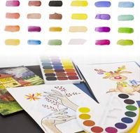 Farby akryloe na bazie miodu 24kolory Premium