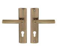 KLAMKA ZEWNĘTRZNA MIRO 72MM NA WKŁADKĘ PRAWA PATYNA