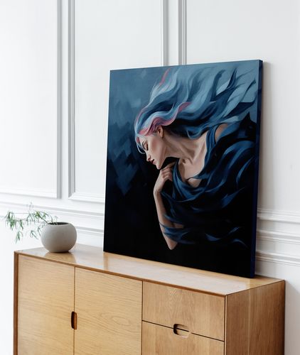 Obraz na płótnie abstrakcja kobieta 50x50 cm na Arena.pl