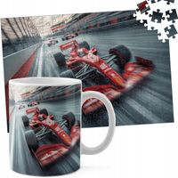 ZESTAW KUBEK + PUZZLE 110EL - BOLID F1 WYŚCIGI SPORT