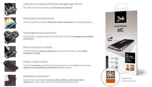 Folia 3Mk Arc Na Lcd Samsung Galaxy S8+ Cały Ekran na Arena.pl