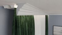 Listwa oświetleniowa LED DLO46 8cm x 8cm gzyms sztukateria XPS DECOREM