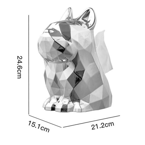 Ekskluzywny Stojak Pojemnik Srebrny Buldog Na Chusteczki Cb42 na Arena.pl