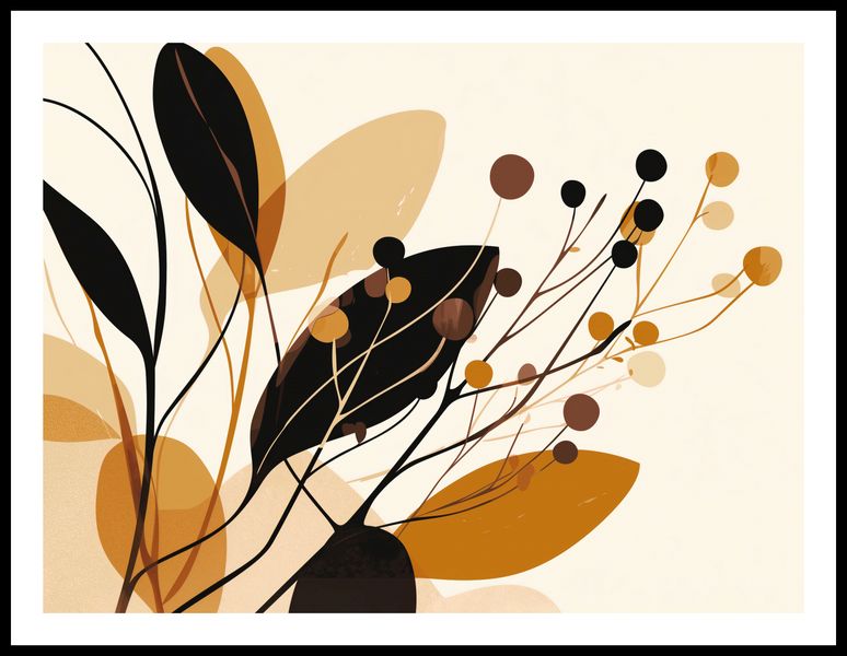 Plakat 80x60cm Jesienne Sylwety zdjęcie 3