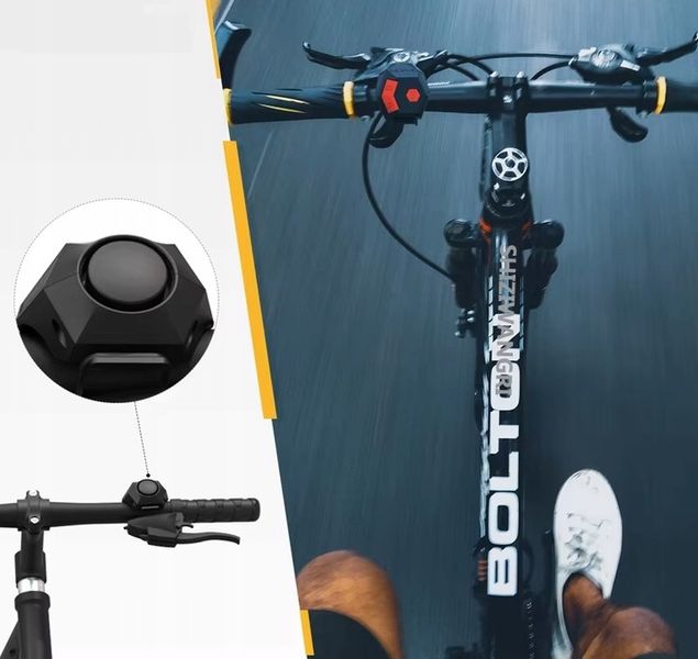 Elektryczny klakson dzwonek rowerowy|120 dB|Wodoodporny IPX4|USB zdjęcie 4