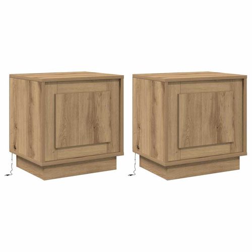 Szafka Nocna z 2 pcs dąb artisan 44 x 34.5 x 45 cm na Arena.pl