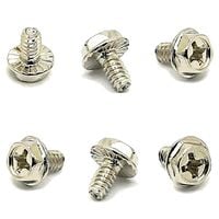 6x Śruba calowa komputerowa UNC srebrna Hex 6-32 6x10mm gwiazdka 6#32 ATX