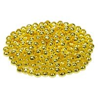 Metalowe koraliki perełki przekładka KULA 3mm 200szt. złote