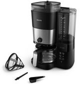 Ekspres przelewowy Philips HD7900/50 1,25 l czarny wbudowany młynek