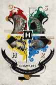 Harry Potter Hogwart Zwierzęta Herby - plakat 61x91,5 cm