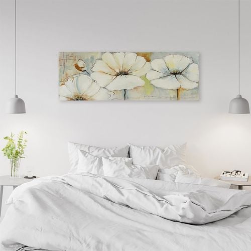 Deco Panel, Namalowane kwiaty 150x50 na Arena.pl