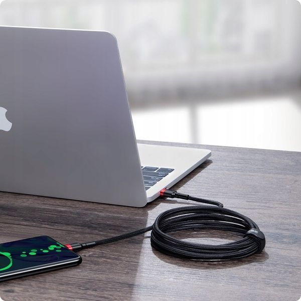 BASEUS MOCNY KABEL USB-C SZYBKIE ŁADOWANIE TYPE-C PD 100W QUICK CHARGE 3.0 zdjęcie 12