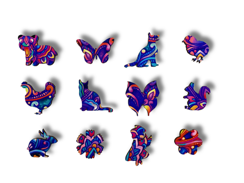 Puzzle Drewniane dla dzieci i dorosłych Motyl Butterfly na Arena.pl