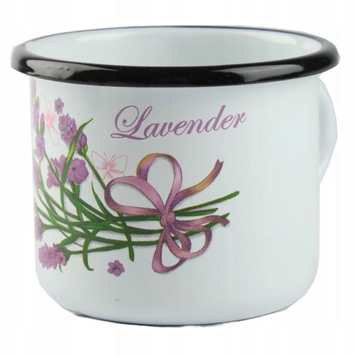 KUBEK SILESIA EMALIA 400 ML 9CM METALOWY KUBEK DO KAWY HERBATY OBOZOWY na Arena.pl