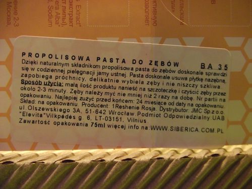 Agafia - Propolisowa Pasta do Zębów, 75ml na Arena.pl