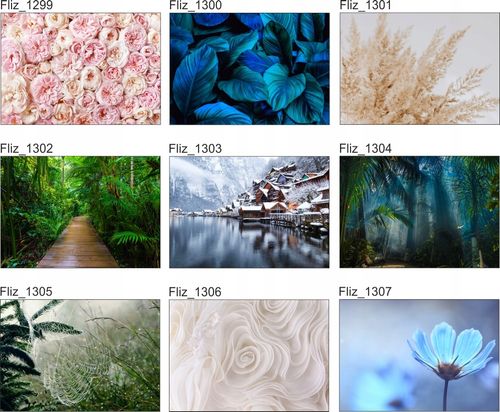 FOTOTAPETA dżungla liście malowane drzewa 200x130 na Arena.pl