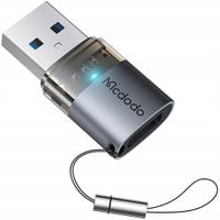 mcdodo adapter przejściówka usb-a 3.0 do usb-c na usb typ c 3a 5gb otg led