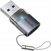 mcdodo adapter przejściówka usb-a 3.0 do usb-c na usb typ c 3a 5gb otg led