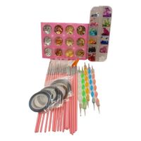 zestaw do manicure 15 pędzli