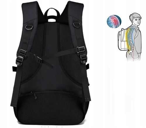 Plecak szkolny wielokomorowy czarny na Arena.pl