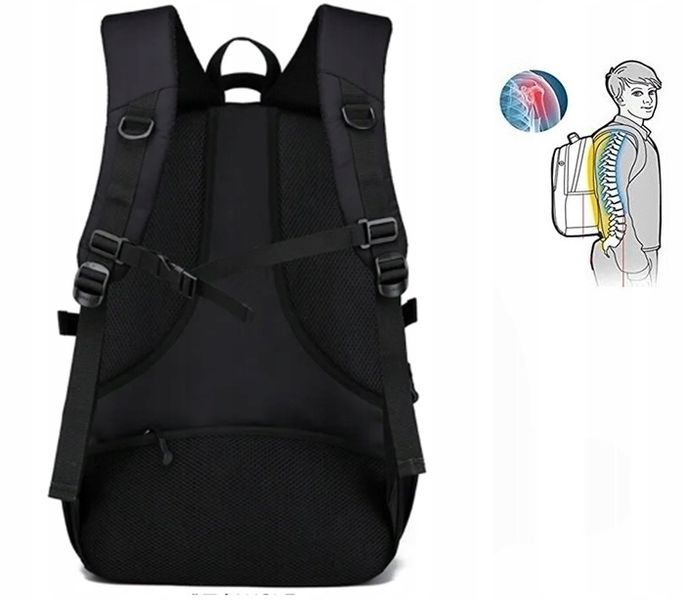 Plecak szkolny wielokomorowy czarny zdjęcie 4