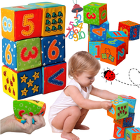 MIĘKKIE KLOCKI SENSORYCZNE DLA DZIECI 3m+ magdum 090601-03