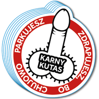 Karne K**TAS 25 szt Naklejki Karne za złe parkowanie na auto