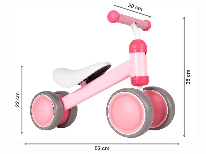 Rowerek biegowy mini rower Practise Pink Ecotoys na Arena.pl