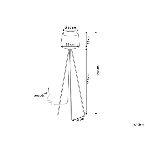 Lampa podłogowa biała SAMBRA zdjęcie 10