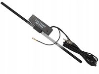 ANTENA SAMOCHODOWA FM WEWNĘTRZNA MOCNA CZARNA 45CM WZMACNIACZ