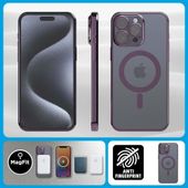 Etui iPhone 15 Pro Max – fioletowe, MagSafe