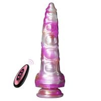wibrator crystal pulse silikonowy z pilotem nagrzewający różowy 19 cm
