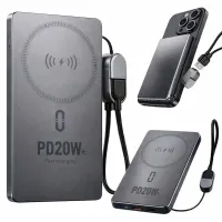 Powerbank szybki QC 3.0 i PD 5000 mAh 20w usb-c usb-l bezprzewodowy