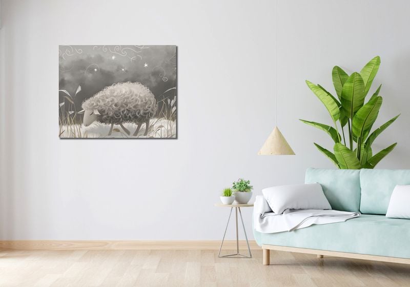 Obraz 90x70cm Bujna Owca zdjęcie 2