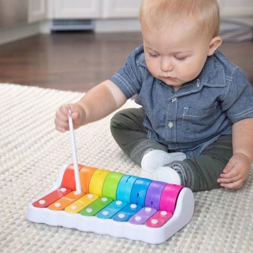 Ksylofon dla dzieci Instrument kolorowe grające Cymbałki Fat Brain Toys na Arena.pl