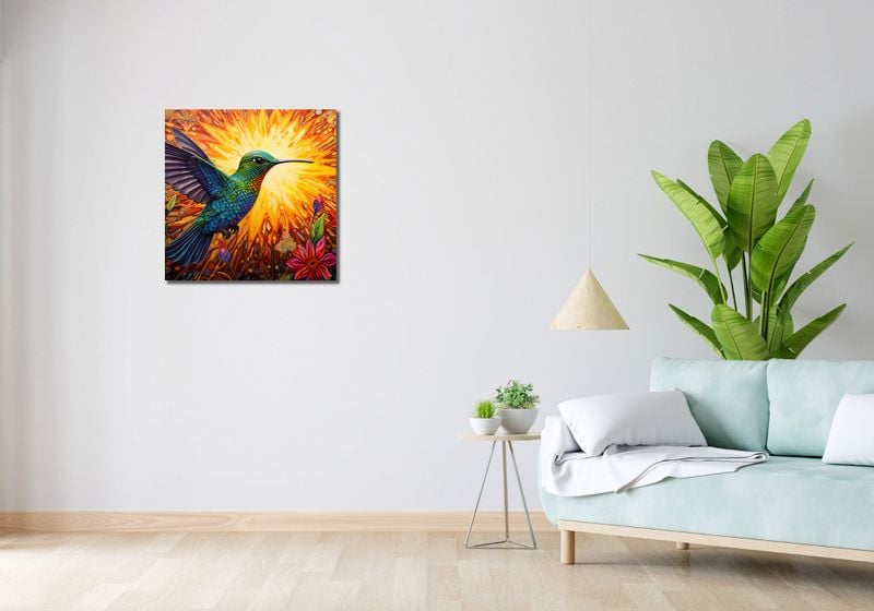 Obraz 60x60cm Koliber Barw zdjęcie 2