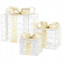 Ozdoba prezent Led pod choinkę dekoracja kpl3szt