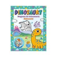 Magnesy do kolor. dinozaury AWM WYDAWNICTWO