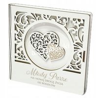 KARTKA PUDEŁKO DREWNIANE ŻYCZENIA NA ŚLUB WESELE OD RODZICÓW