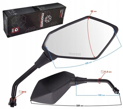 Lusterka Gwint L+R 10mm Yamaha Fz6 Fz1 Xj6 Ybr Xs na Arena.pl