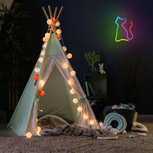 Neon LED RGB KOT FLRN03 + pilot Forever Light na Arena.pl