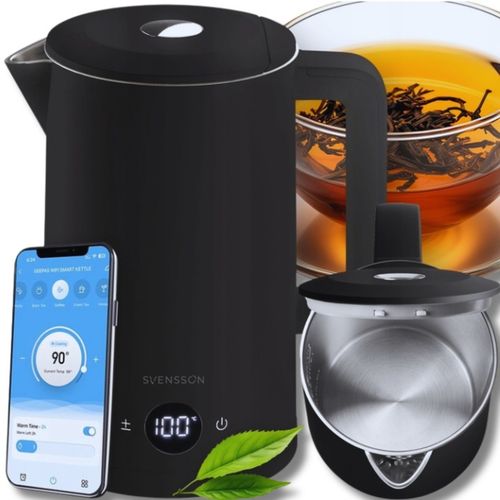 Czajnik Elektryczny SMART Wifi Regulacja Temperatury Aplikacja 1,7l Czarny na Arena.pl
