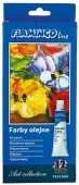 Farby Olejne 12 kolorów 12ml Flamingo pudełko