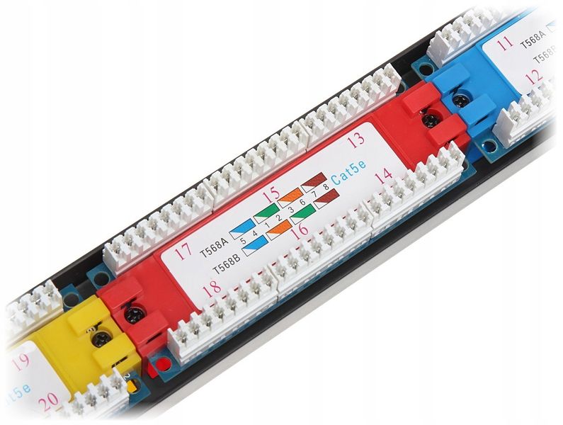 PATCH PANEL RJ-45 PP-24/RJ-KAT zdjęcie 6