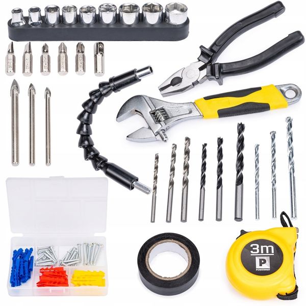 WKRĘTARKA akumulatorowa wiertarka 100 ele zdjęcie 3