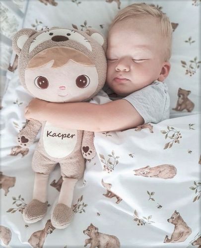 Prezent dla Noworodka - Miś z imieniem - Przytulanka dla niemowląt +DATA 0+ na Arena.pl
