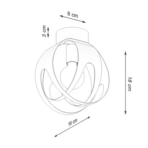 Plafon TULOS biały na Arena.pl