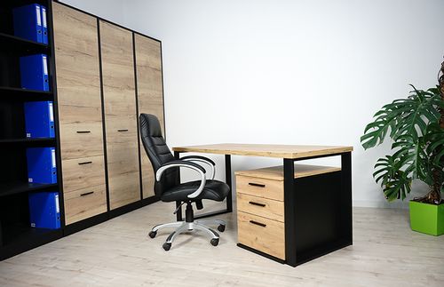 Biurko Neptun LOFT Dąb Craft 160x68 MebleKreator na Arena.pl