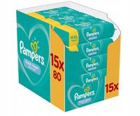 PAMPERS FRESH CLEAN chusteczki nawilżane dla dzieci 15x 80 szt