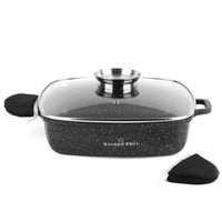 GARNEK KWADRATOWY Z POKRYWKĄ STARKE CHELSEA NON-STICK Z AROMATYZEREM 24 CM